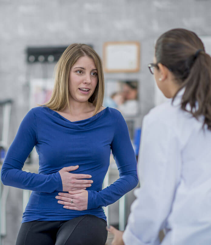 Woman Discussing his GI Problem with GI Provider
